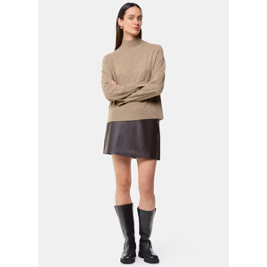 Whistles Oatmeal Cashmere Funnel Neck